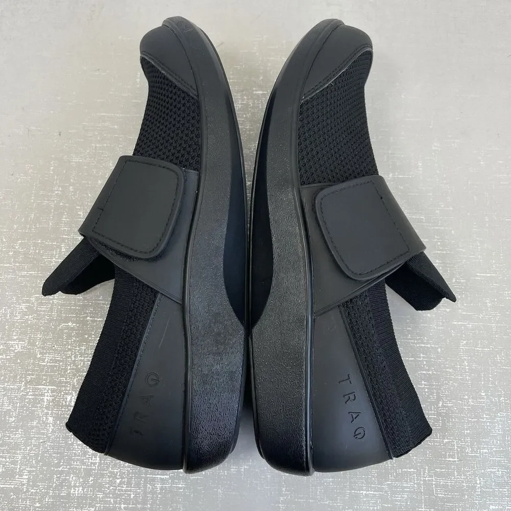 Traq By Alegria‎ Qwik Black Out Walking Shoes Black 41 / 10 Slip On Lightweight